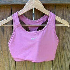 Nike Pink Racerback Sports Bra Medium Support